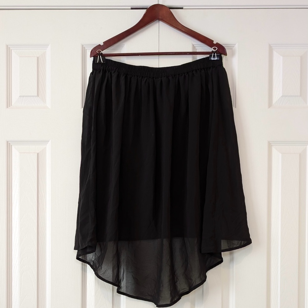 Ricki’s Y2K Vintage High Low Black Mullet Skirt Size Large - Picture 2 of 10